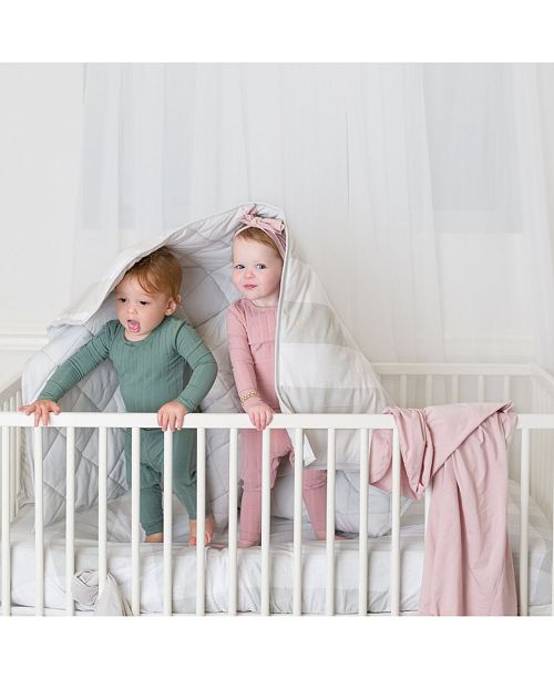 Ely S Co Crib Sheet Quilted Blanket Skirt Pillow Case Gingham