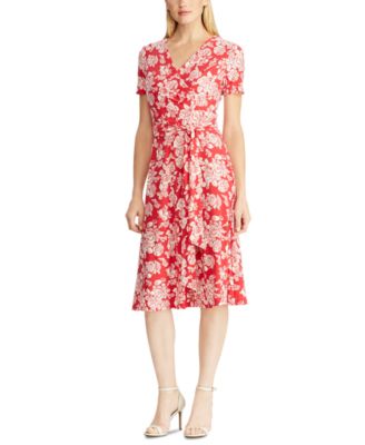 ralph lauren floral print jersey dress