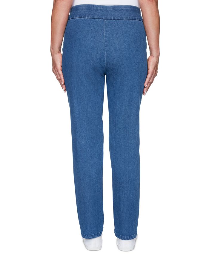 Alfred Dunner Petite Pearls Of Wisdom 2019 Pull-On Jeans - Macy's