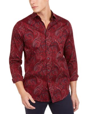 Tasso Elba Men's Stretch Paisley-Print 