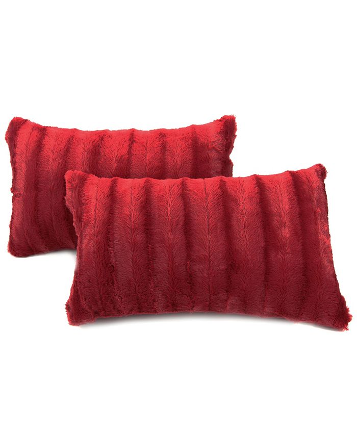 Fur clearance pillow set
