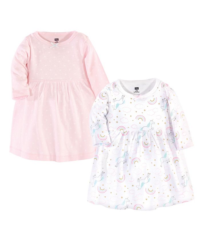 Hudson Baby Baby Girl Cotton Dresses, Set of 2 - Macy's
