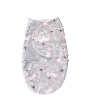 Hudson Baby Baby Girl Plush Swaddle Wrap