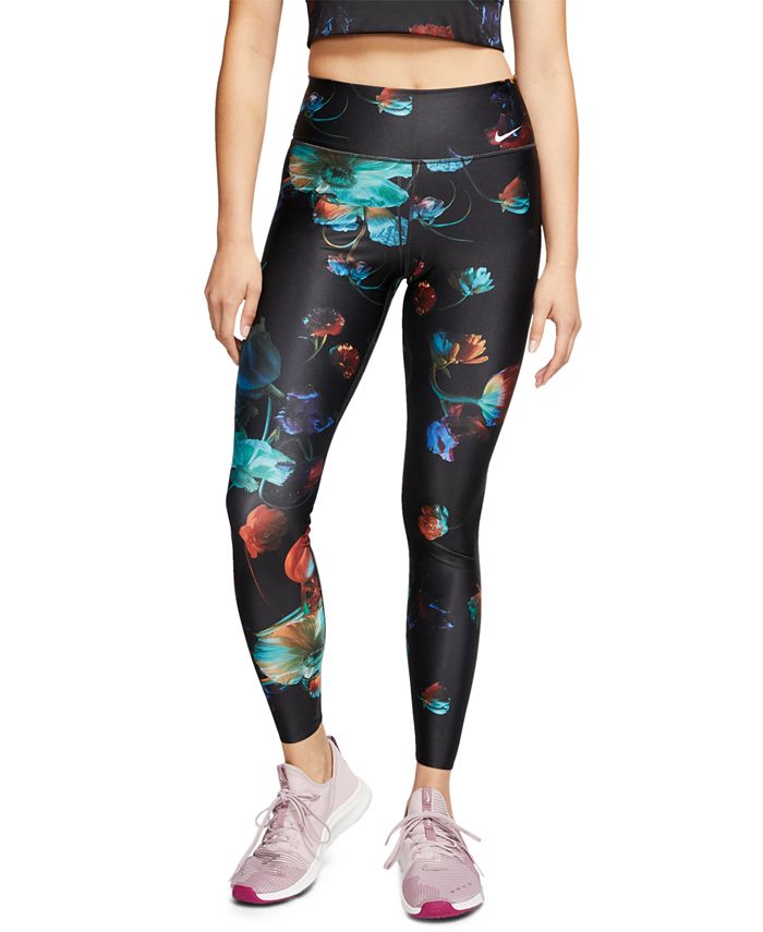 Nike high waisted leggings  Floral leggings, High waisted