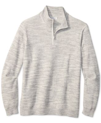 grey quarter zip sweater