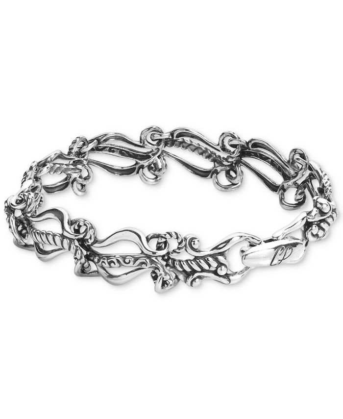 Carolyn Pollack Ornate Link Bracelet in Sterling Silver & Reviews ...