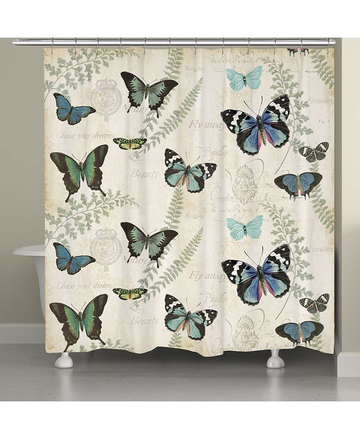 Laural Home - Flutters Fern Shower Curtain