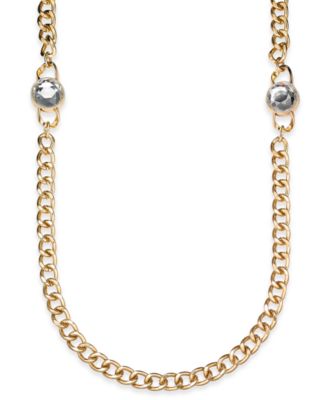 Charter Club - Crystal & Large Link 36" Strand Necklace