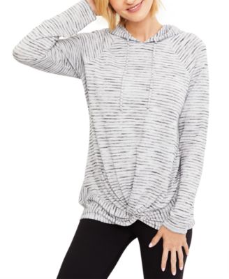 Motherhood Maternity - Maternity Twist-Front Hoodie