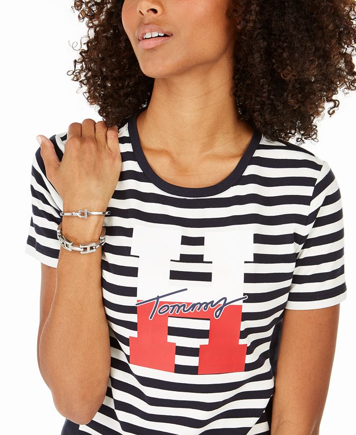 tommy hilfiger striped dress shirt