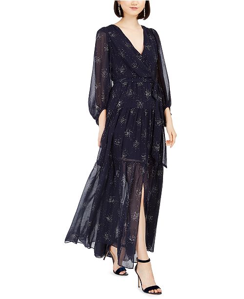 Eliza J Glitter Star Maxi Dress Reviews Dresses Women Macy S