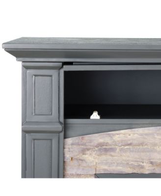 Chartier Color Changing Electric Fireplace with Media Shelf