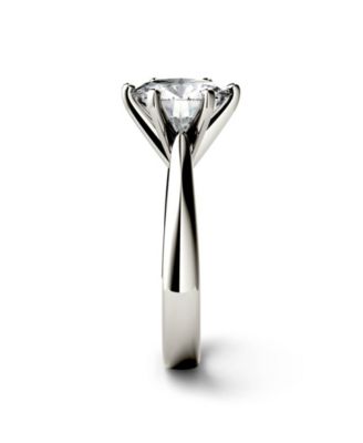 Moissanite Solitaire Engagement Ring 3-1/10 ct. t.w. Diamond Equivalent in 14k White or Yellow Gold