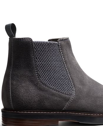 Clarks men's paulson up graphite suede casual boots top