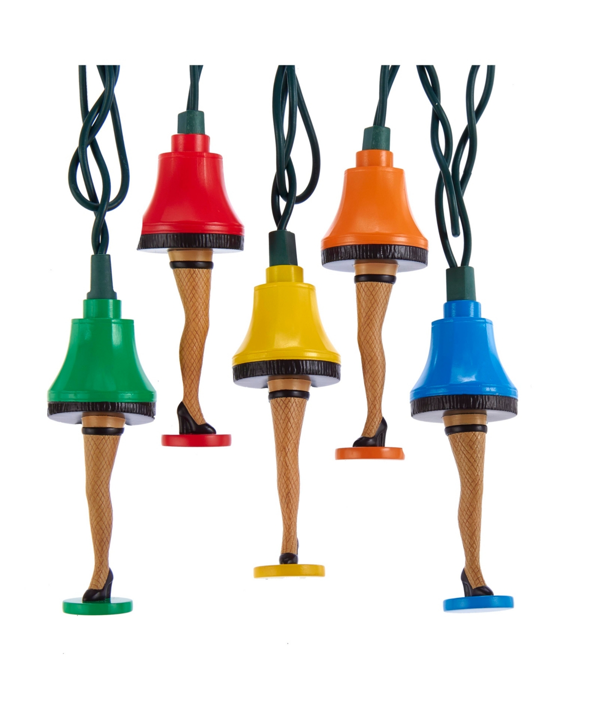 Kurt Adler Ul 10-light A Christmas Story Colorful Leg Lamp Light Set In Multicolored
