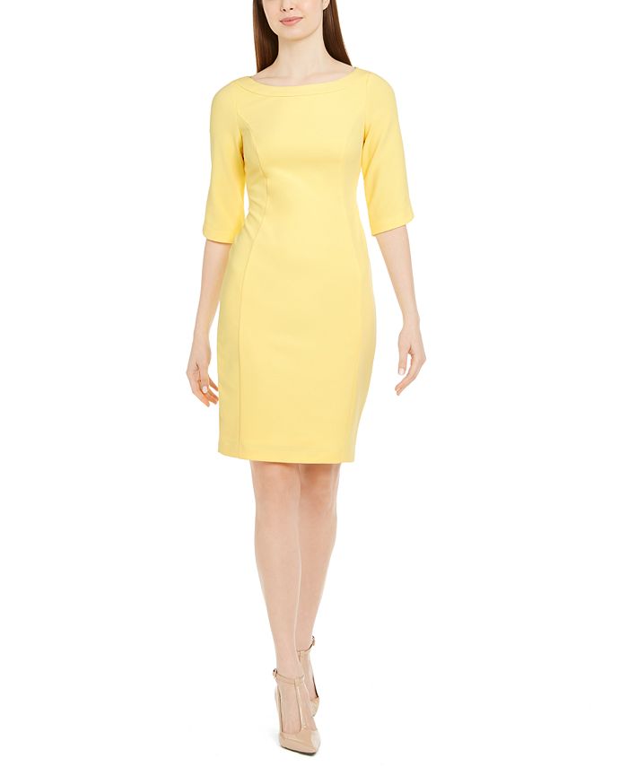 Calvin Klein Bateau Neck Dress Macy s