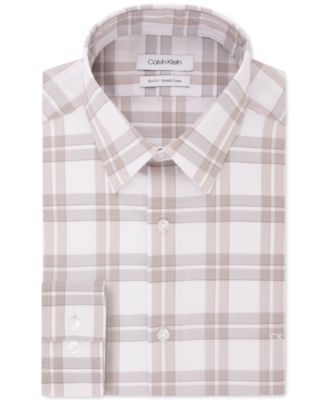 Calvin Klein - Men's Slim-Fit Gingham Dress Shirt