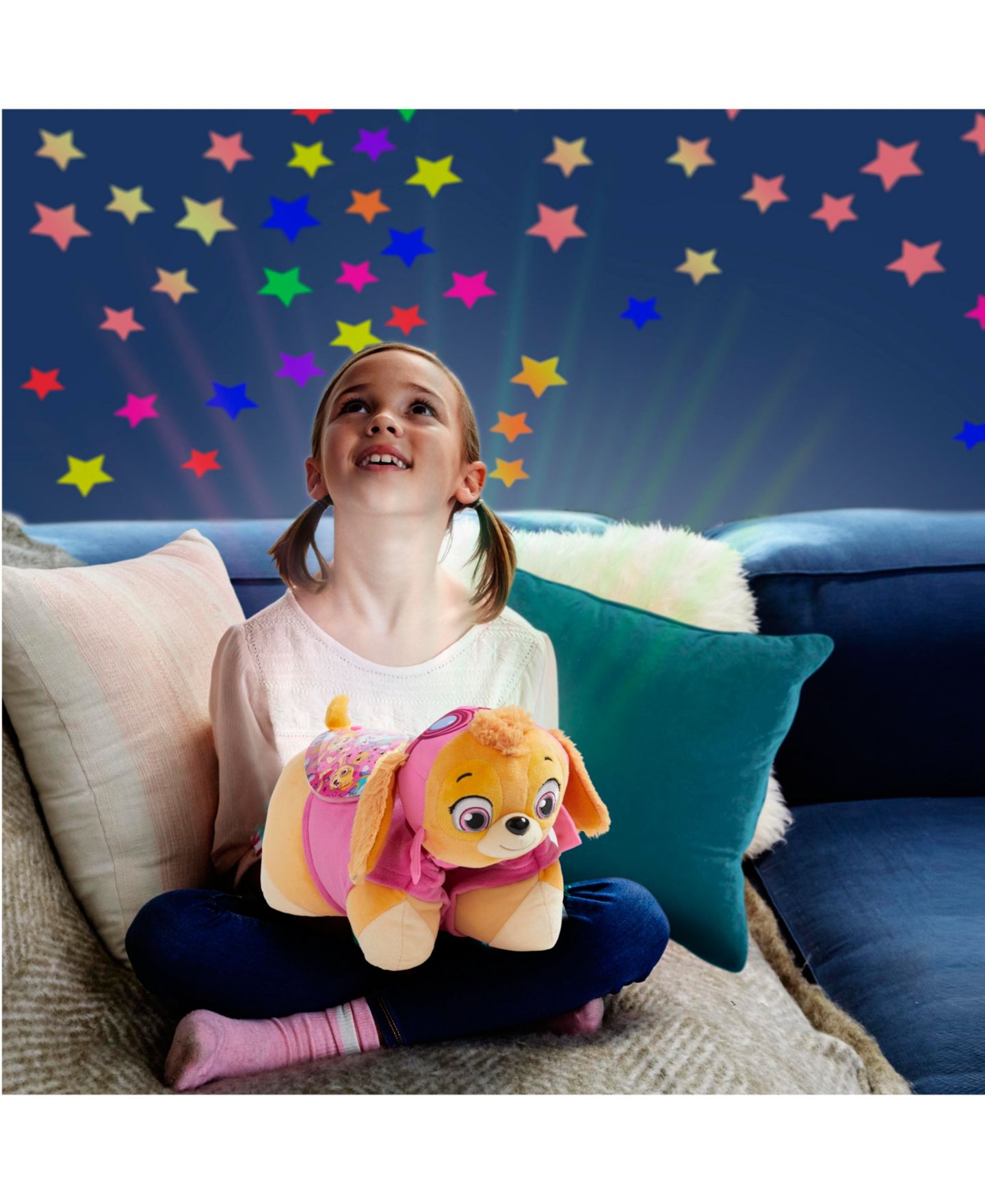 Детская мягкая игрушка Pillow Pets Skye Sleeptime Lite 11" Night Light Plush — фото 4