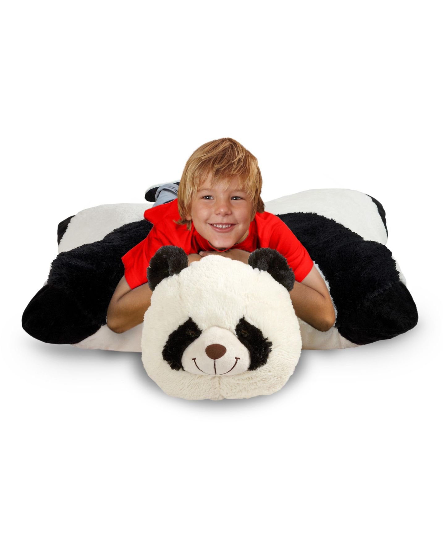 Детская мягкая игрушка Pillow Pets Signature Comfy Panda Jumboz Stuffed Animal Plush Toy — фото 6