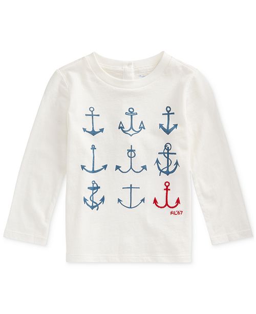 Polo Ralph Lauren Baby Girls Long Sleeve Anchor Top Reviews