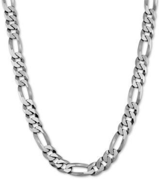 Macy's - Figaro Link 26" Chain Necklace in Sterling Silver