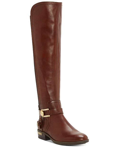 Vince Camuto Pearly Wide-Calf Riding Boots & Reviews - Boots & Booties ...