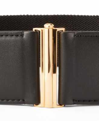 Lauren Ralph Lauren Wide Interlock Buckle Stretch Belt - Macy