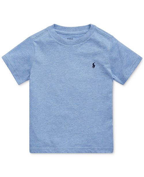 Polo Ralph Lauren Toddler Boys Cotton Jersey Crewneck T Shirt Reviews Shirts Tops Kids Macy S