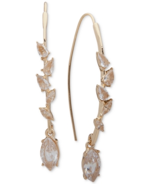 image of lonna & lilly Gold-Tone Crystal Threader Earrings