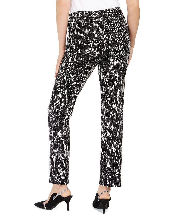 JM Collection Printed Straight-Leg Pants, Created for Macy's & Reviews ...