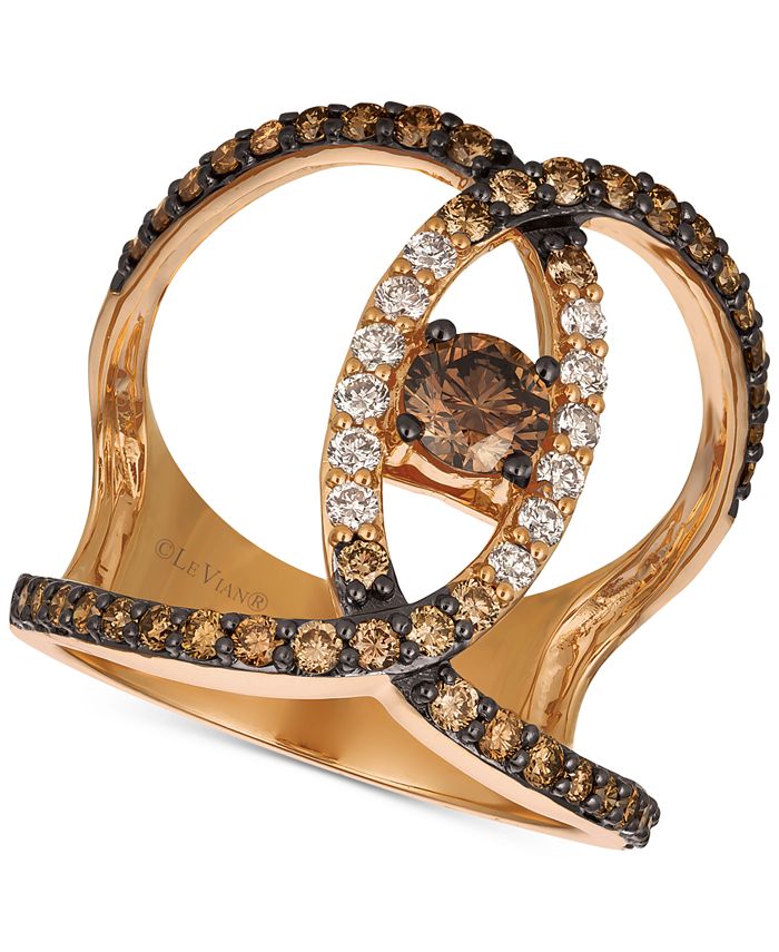 Le Vian - Diamond Ven Statement Ring (1-1/5 ct. t.w.) in 14k Rose Gold