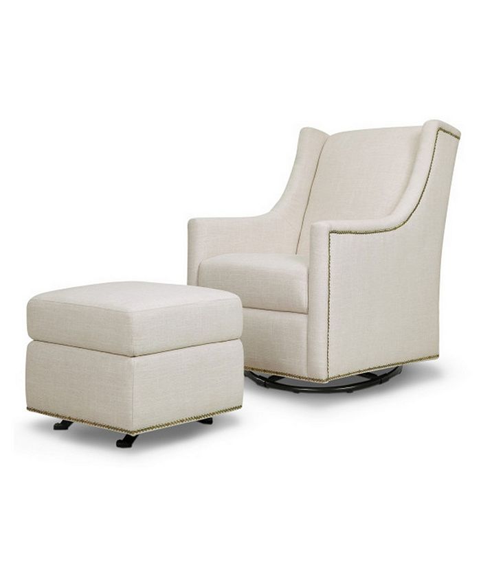 Million dollar baby classic store harper swivel glider with ottoman