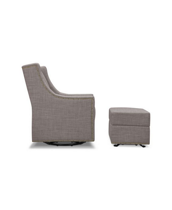 Million Dollar Baby Classic Harper Swivel Glider With Gliding Ottoman Macy's