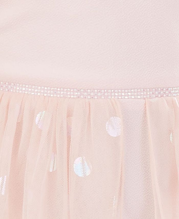 BCX Big Girls Polka-Dot Walkthrough Dress - Macy's