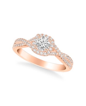 image of Diamond Twist Engagement Ring (3/4 ct. t.w.) in 14k White, Yellow or Rose Gold