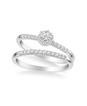 image of Diamond Bridal Set (3/8 ct. t.w.) in 14k White, Yellow or Rose Gold