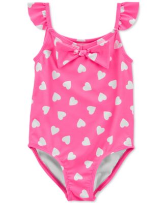 Carter's - Toddler Girls 1-Pc. Ruffled Heart Swimsuit
