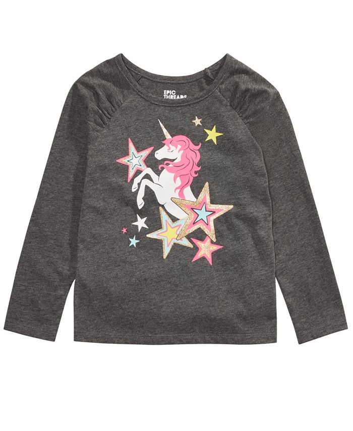 Epic Threads Toddler Girls Unicorn Star T-Shirt, Created for Macy's ...