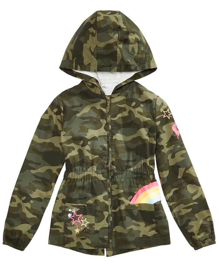 Epic Threads Big Girls Cotton Hooded Camo Jacket Created for