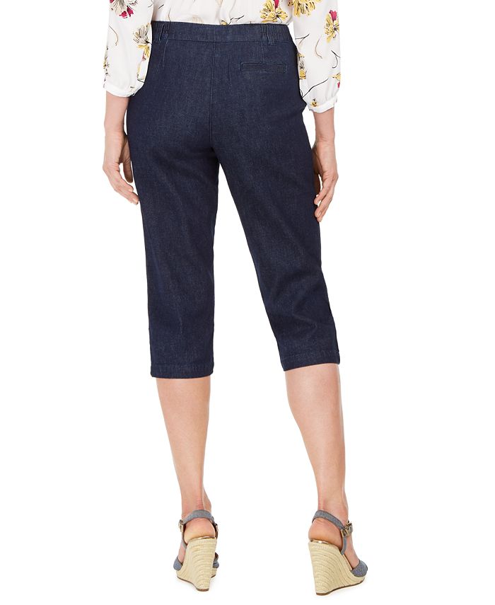 Karen Scott Petite Denim Capri Pants, Created for Macy's - Macy's