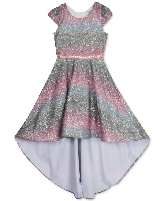Rare Editions Toddler Girls Metallic Ombré HighLow Dress Macy's