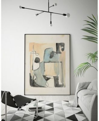 40" x 30" Subdued Abstract II Art Block Framed Canvas