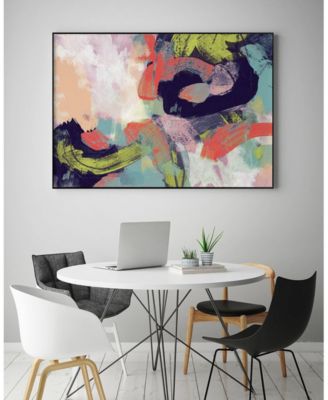 40" x 30" Vibrant Spring II Art Block Framed Canvas