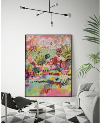 24" x 18" Boho Garden III Art Block Framed Canvas