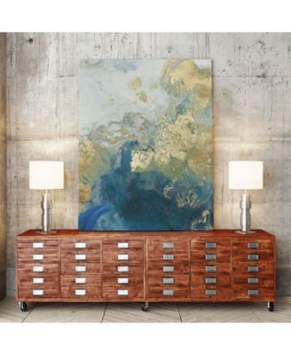 36" x 24" Ocean Splash II Museum Mounted Canvas Print