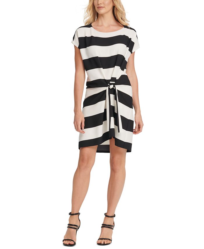 dkny tie front dress