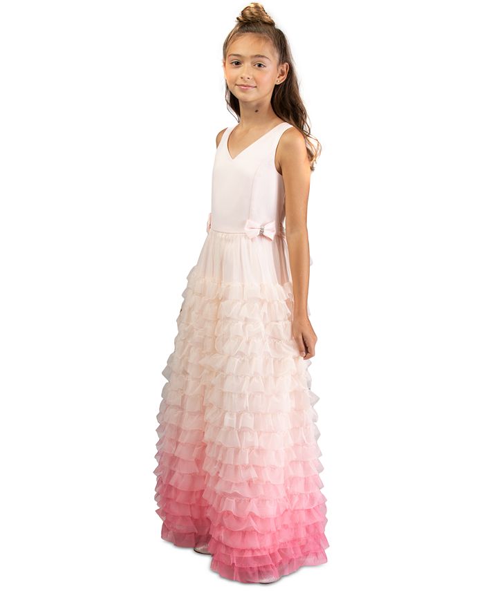 Bonnie Jean Big Girls Ruffled Ombr Gown Macy s