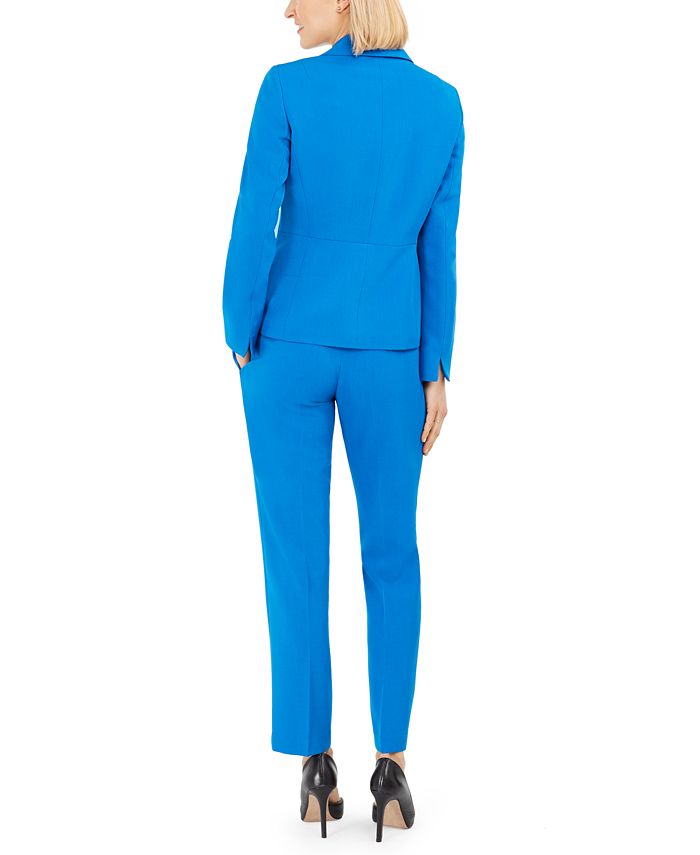 Le Suit Petite One-Button Straight-Leg Pantsuit & Reviews - Wear to ...