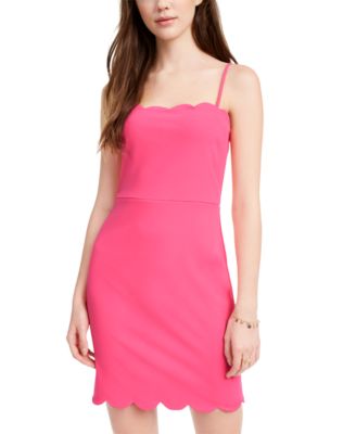 scalloped bodycon dress