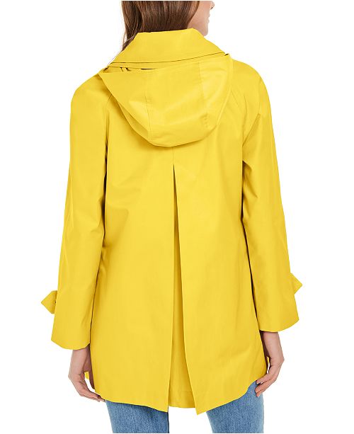 London Fog Hooded WaterResistant Raincoat & Reviews Coats Women